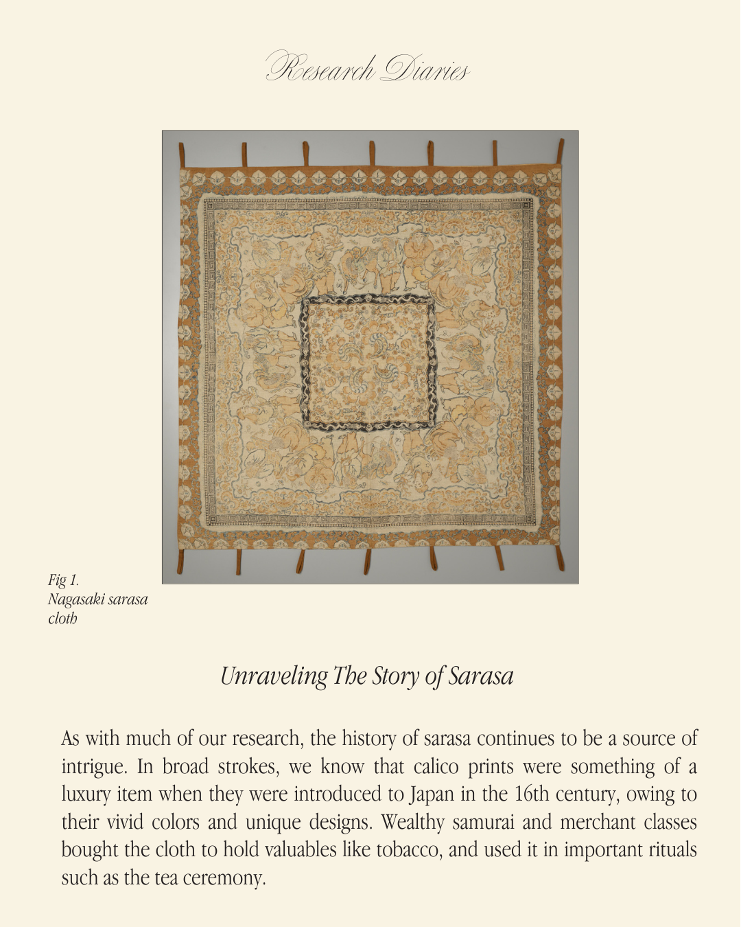 Catalogue of sarasa designs, 1778