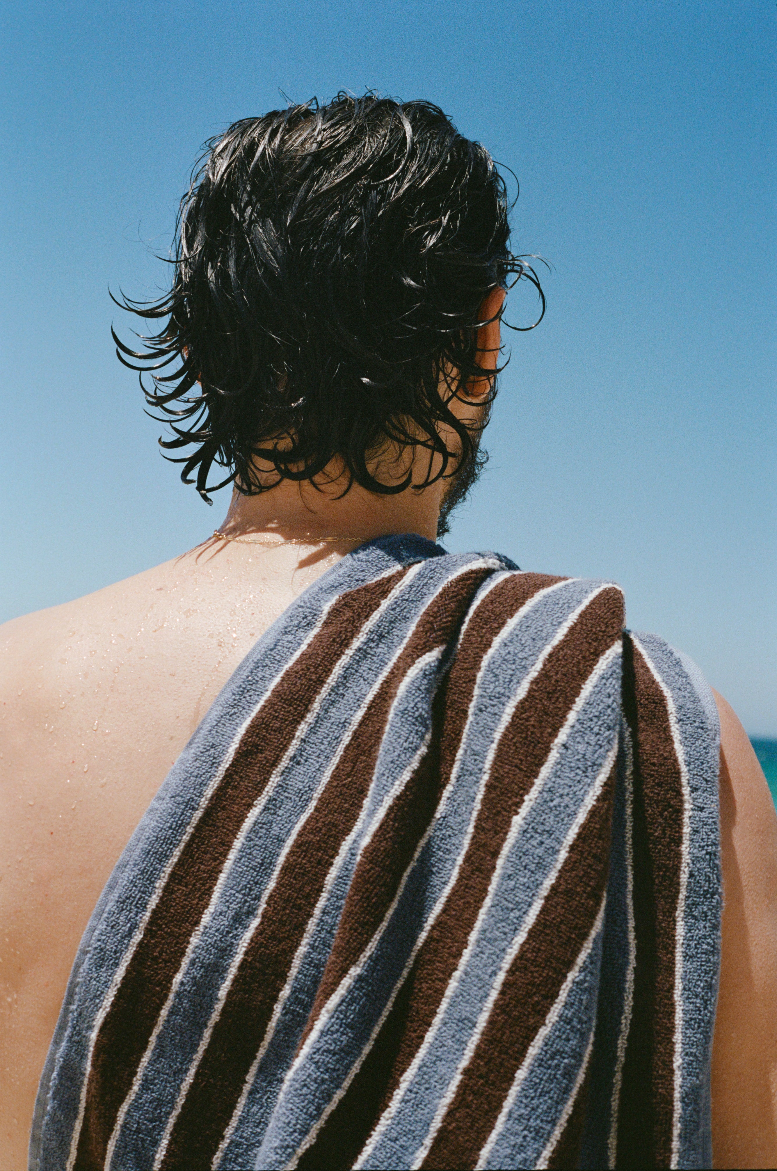 Helena Pool Towel, Blue Clay – Autumn Sonata